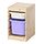 Select colour variation: light white stained pine white/lilac