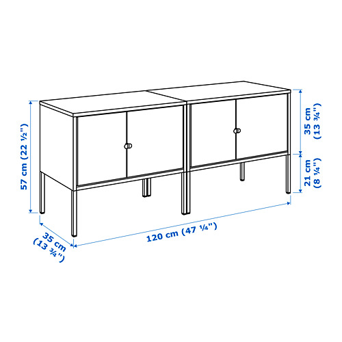 Measurement Illustration - LIXHULT storage combination