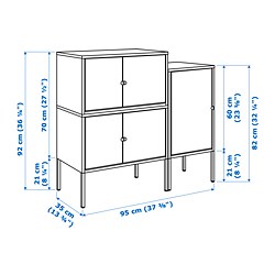 Measurement Illustration - LIXHULT storage combination