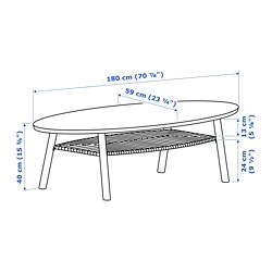 Measurement Illustration - STOCKHOLM coffee table