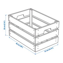 Ilustración de medidas - KNAGGLIG caja
