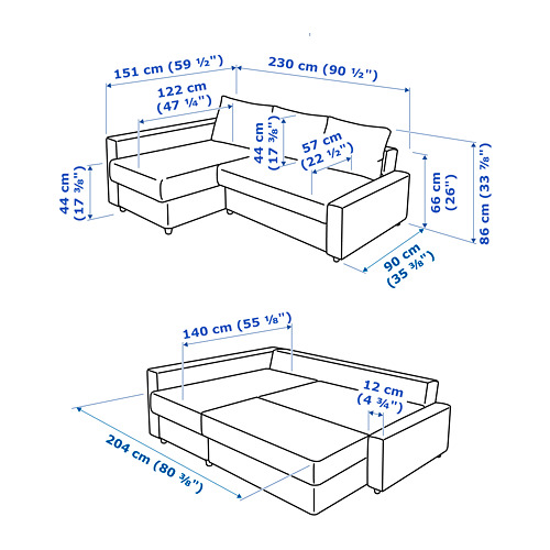 FRIHETEN, sleeper sectional,3 seat w/storage. 12 of 12 open dialog