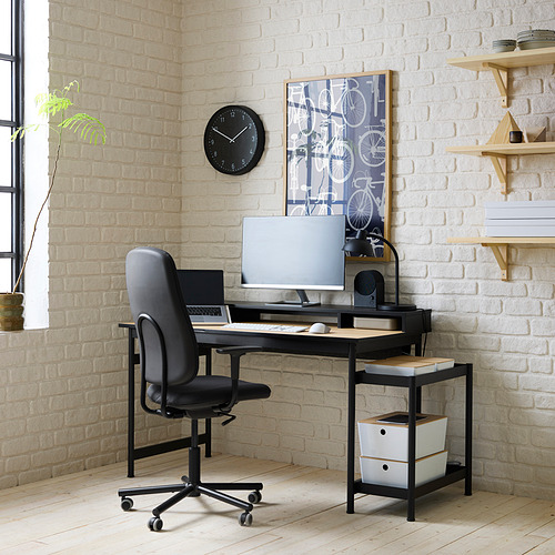 MULLSJÖ / SMÖRKULL, escritorio+silla. 2 de 13 abrir diálogo