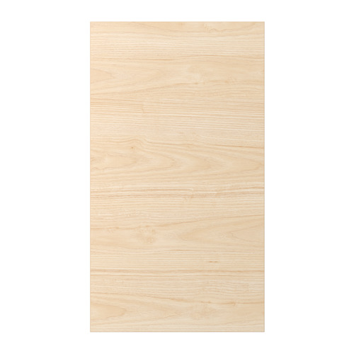Puerta ASKERSUND efecto madera clara de fresno, rectangular, melamina y aglomerado.
