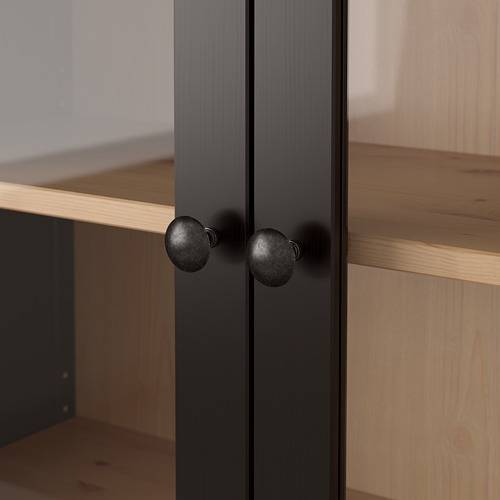 Measurement Illustration - HEMNES glass-door cabinet with drawers