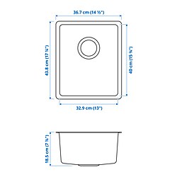 Measurement Illustration - VRESJÖN sink