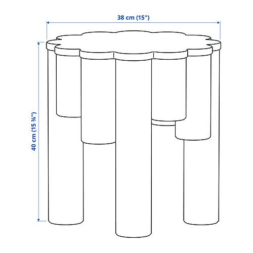 Measurement Illustration - KONSTRUNDA stool