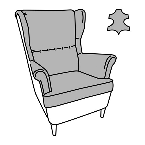 STRANDMON, sillón de orejas. 8 de 8 abrir diálogo