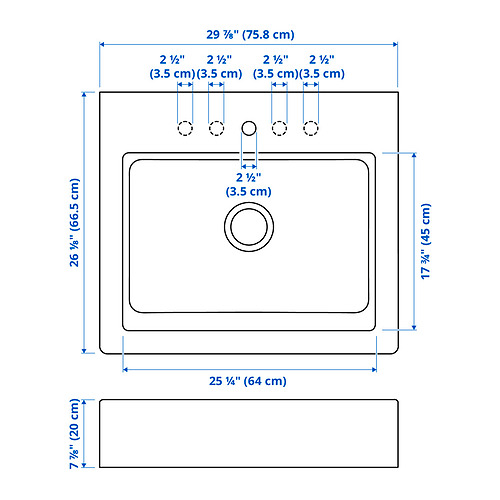 TALLSJÖN, apron front sink. 5 of 5 open dialog