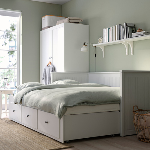 HEMNES, Diván Twin con 3 gavetas, sin mattress. 3 de 9 abrir diálogo
