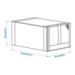 Measurement Illustration - SKUBB shoe box