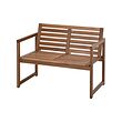NÄMMARÖ bench with backrest outdoor 