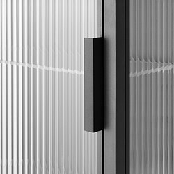 Measurement Illustration - MOSSJÖN wall cabinet with shelves/glass door