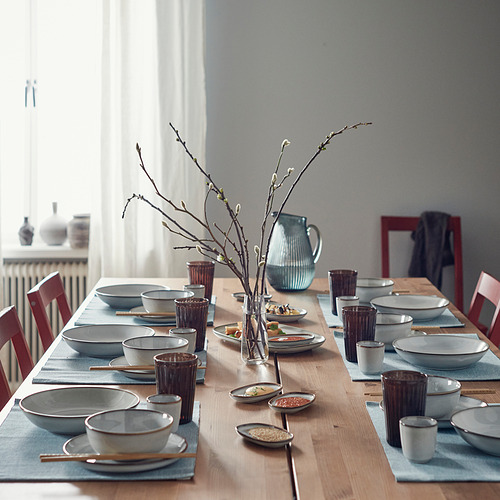 Conjunto de mesa de comedor con gres GLADELIG, centro de mesa.