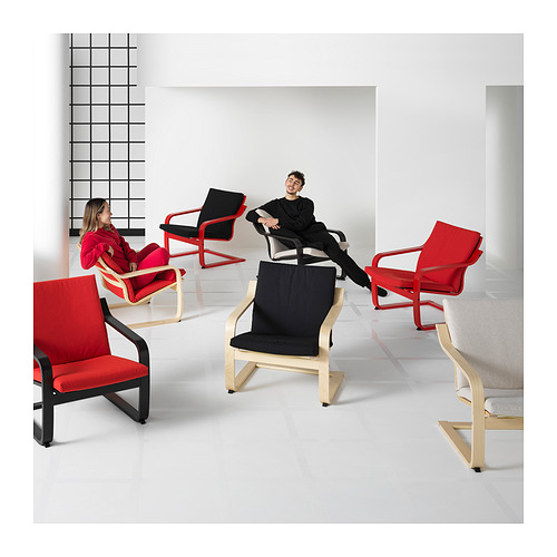 POÄNG, sillón con respaldo bajo. 6 de 8 abrir diálogo