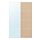 Current variation: White stained oak effect / mirror glass