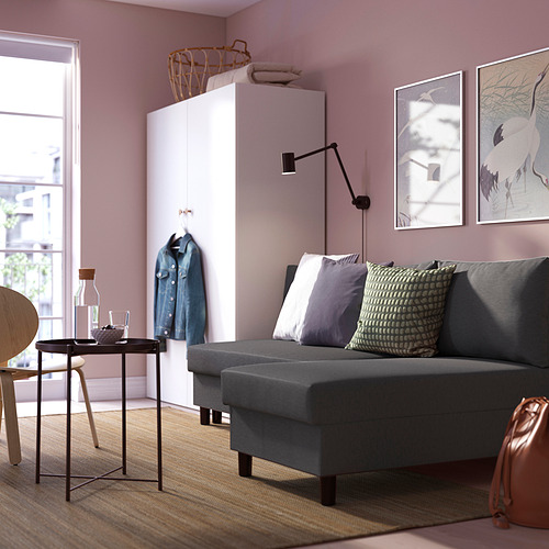 ÄLVDALEN, 3-seat sleeper sofa with chaiselongue. 5 of 8 open dialog