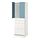 Select colour variation: white blue/with 4 drawers, 23 5/8x25 5/8x77 1/8 "