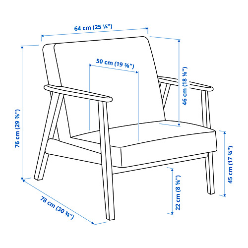 EKENÄSET, sillón y reposapiés. 5 de 6 abrir diálogo