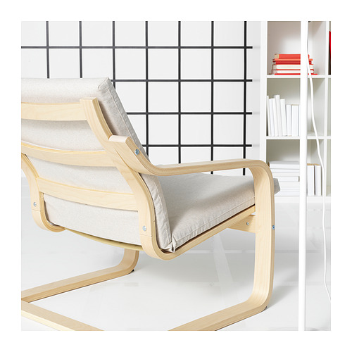 POÄNG, sillón con respaldo bajo. 3 de 8 abrir diálogo