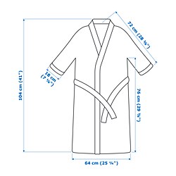 Measurement Illustration - ROCKÅN bathrobe