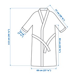 Measurement Illustration - ROCKÅN bathrobe