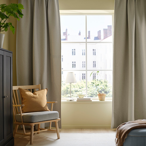 ANNAKAJSA, room darkening curtains, 1 pair. 2 of 6 open dialog