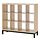 Select colour variation: White stained oak effect / black