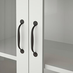 Measurement Illustration - SKRUVBY cabinet with glass doors
