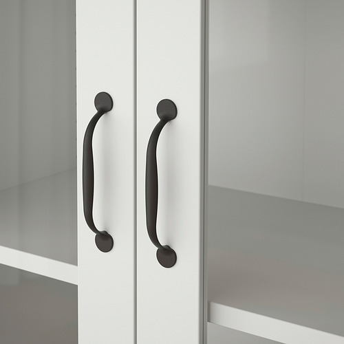 Measurement Illustration - SKRUVBY cabinet with glass doors