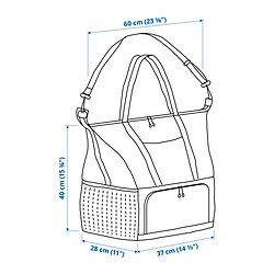Ilustración de medidas - KLOTPIL bolsa refrigerante