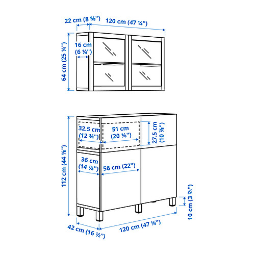 BESTÅ, cabinet with drawer runner, soft-closing. 8 of 8 open dialog
