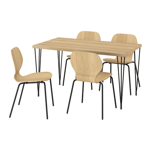 SKÅLSTA, dining table and 4 chairs. 1 of 7 open dialog