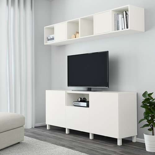 BESTÅ / EKET, TV storage combination with drawer runner, soft-closing. 2 of 4 open dialog