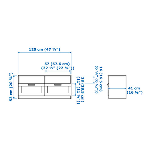 BRIMNES, TV unit. 5 of 6 open dialog