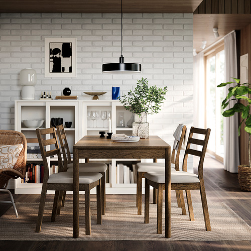 TONSTAD / TONSTAD, table and 4 chairs. 2 of 7 open dialog