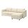 Select colour variation: with chaise/Knäbäck light beige