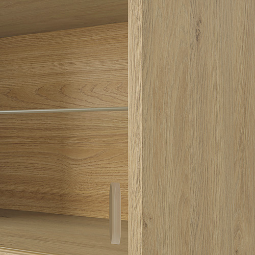 KNOXHULT, wall cabinet with sliding doors. 3 of 4 open dialog