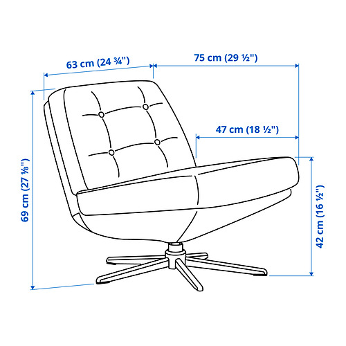 DYVLINGE, swivel chair. 7 of 7 open dialog