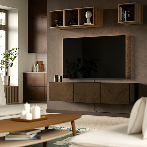 BESTÅ, TV bench with doors. 2 of 9 open dialog