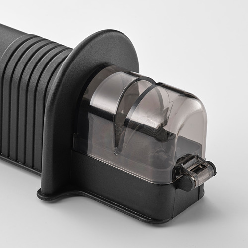 Afilador de cuchillos negro con tapa