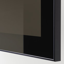 Measurement Illustration - BESTÅ floor shelf unit with glass doors