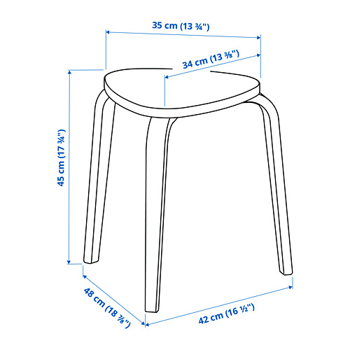 NORDEN / KYRRE, drop leaf table and 4 stools. 8 of 8 open dialog