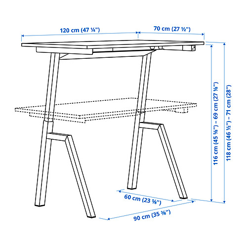 TROTTEN / FLINTAN, escritorio+silla. 2 de 7 abrir diálogo