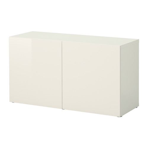 Un mueble de almacenaje BESTÅ en color blanco con un diseño elegante con un solo cajón ancho.