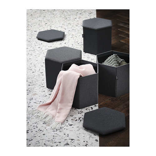 KJUGE, ottoman with storage. 11 of 11 open dialog