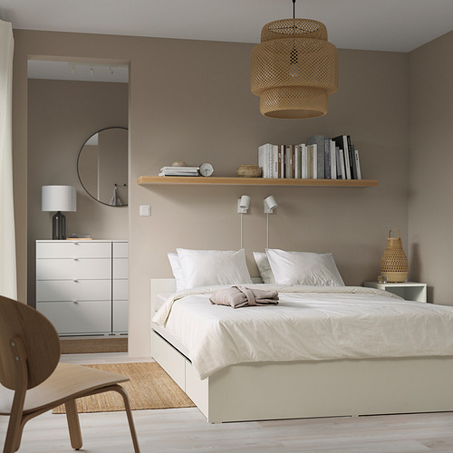 VIHALS, bed frame with 2 storage boxes. 2 of 8 open dialog