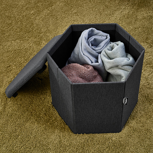 KJUGE, ottoman with storage. 6 of 11 open dialog