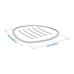 Ilustración de medidas - PYNTEN cojín para asiento