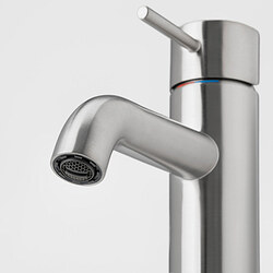 Ilustración de medidas - SALLSJÖN grifo de baño+palanca superior